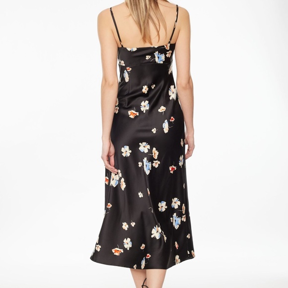 Cowl Neck Midi Slip Dress - Picture 2 of 4